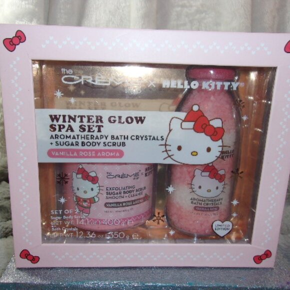 M-57 NEW SEALED THE CREME SHOP X HELLO KITTY WINTER GLOW SPA SET - Picture 2 of 8